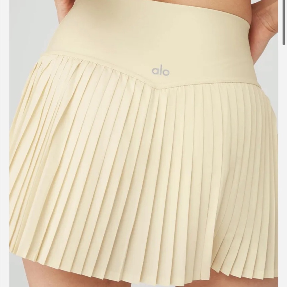 ALO Yoga French vanilla Grand Slam tennis Skirt